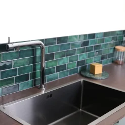 Essebagno Mitigeur de cuisine argenté avec douchette Magic