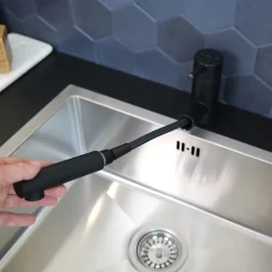 Essebagno Mitigeur de cuisine avec douchette noir Tubic