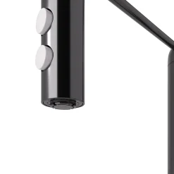 GoodHome Mitigeur de cuisine avec douchette noir Gevuina* Evier Et Robinet De Buanderie