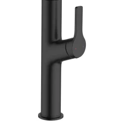 GoodHome Mitigeur de cuisine avec douchette noir Arbane