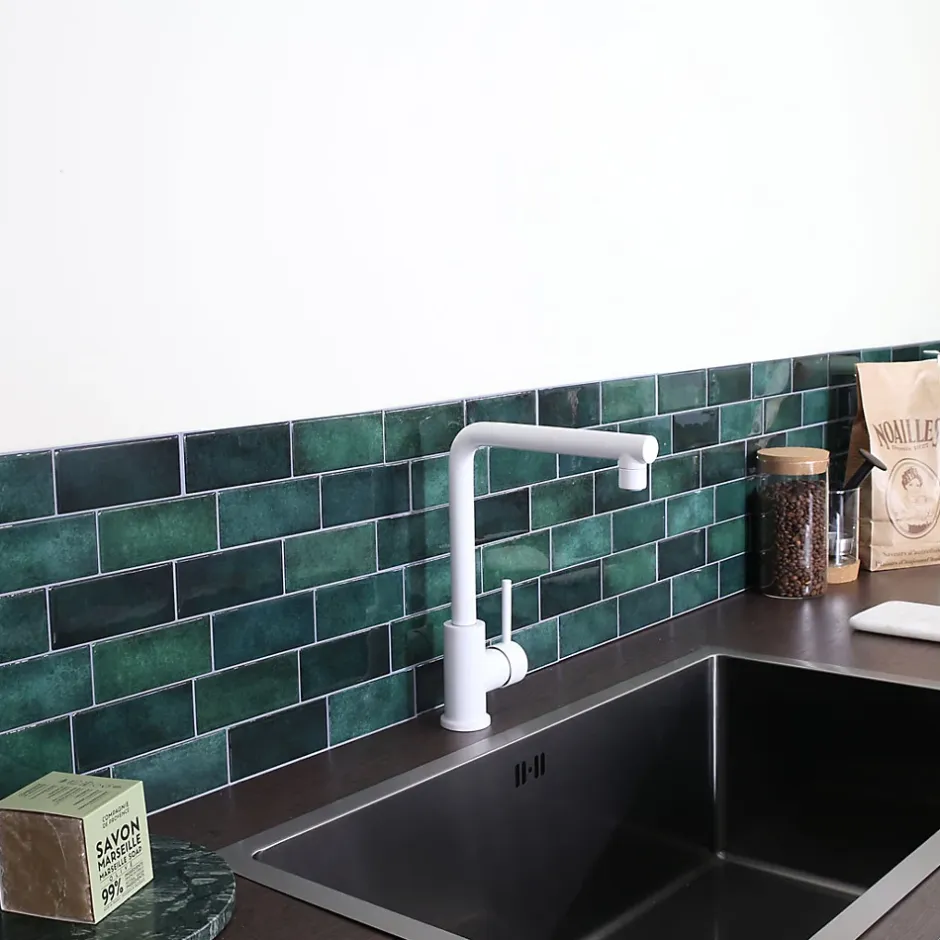 Essebagno Mitigeur de cuisine blanc Pure II* Evier Et Robinet De Buanderie