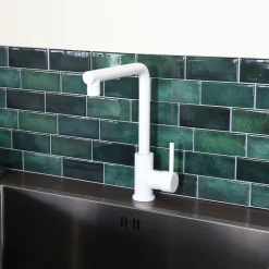 Essebagno Mitigeur de cuisine blanc Pure II* Evier Et Robinet De Buanderie