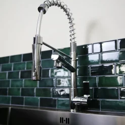 Essebagno Mitigeur de cuisine chromé avec douchette Hotto