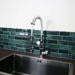 Essebagno Mitigeur de cuisine chromé avec douchette Hotto