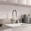 Kramer Mitigeur de cuisine chromé et noir avec douchette Groupe Swan
