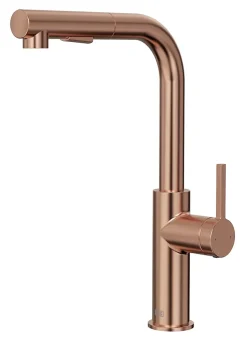 Essebagno Mitigeur de cuisine cuivré avec douchette Pure II