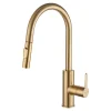 GoodHome Mitigeur de cuisine doré avec douchette Zanthe
