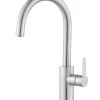 GoodHome Mitigeur de cuisine effet inox brossé Zanthe* Evier Et Robinet De Buanderie