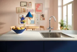 Grohe Mitigeur de cuisine filtrant chromé Blue Pure Curve brillant* Evier Et Robinet De Buanderie