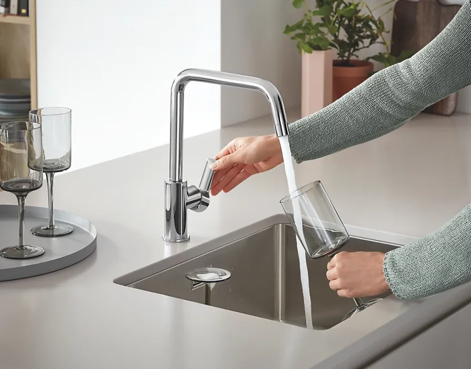 Grohe Mitigeur de cuisine Start Bec U chromé