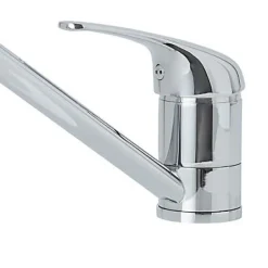 Cooke & Lewis Mitigeur de cuisine Huka en laiton couleur argenté H.15,9 cm* Evier Et Robinet De Buanderie
