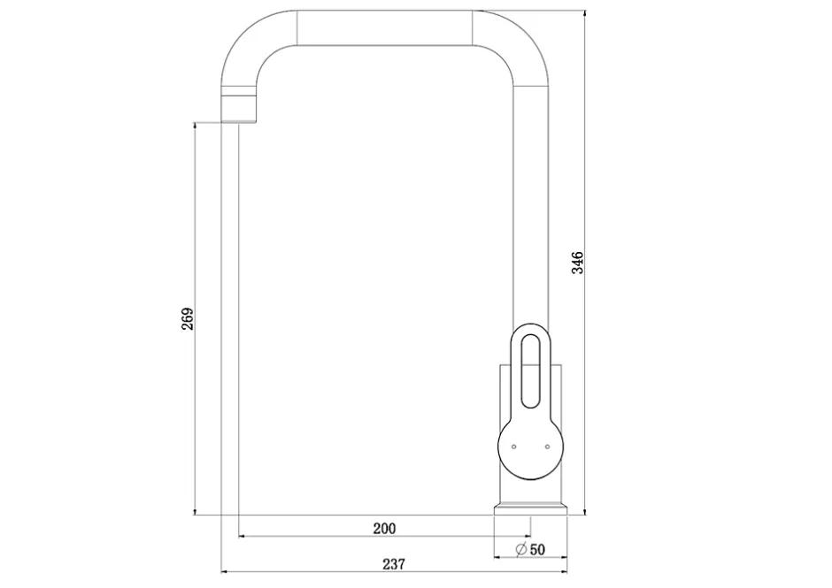Essebagno Mitigeur de cuisine inox Baltic* Evier Et Robinet De Buanderie