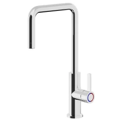 GoodHome Mitigeur de cuisine laiton effet chromé Kamut* Evier Et Robinet De Buanderie