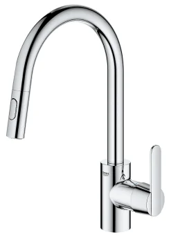 Grohe Mitigeur de cuisine medium chromé avec douchette* Evier Et Robinet De Buanderie