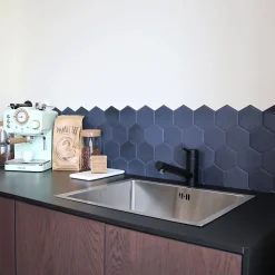 Essebagno Mitigeur de cuisine noir Tubic