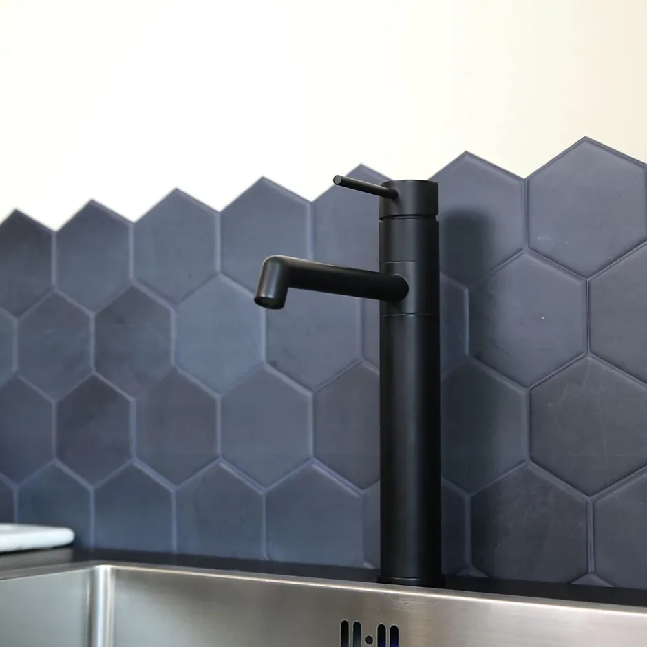 Essebagno Mitigeur de cuisine noir Lollipop* Evier Et Robinet De Buanderie