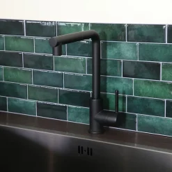 Essebagno Mitigeur de cuisine noir Pure II* Evier Et Robinet De Buanderie