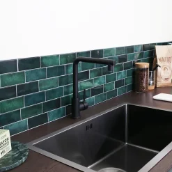 Essebagno Mitigeur de cuisine noir Pure II* Evier Et Robinet De Buanderie