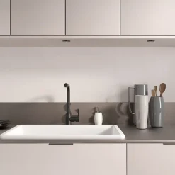 Kramer Mitigeur de cuisine noir mat avec douchette Groupe Nook* Evier Et Robinet De Buanderie