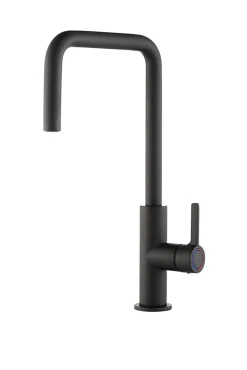 GoodHome Mitigeur de cuisine noir mat Kamut* Evier Et Robinet De Buanderie