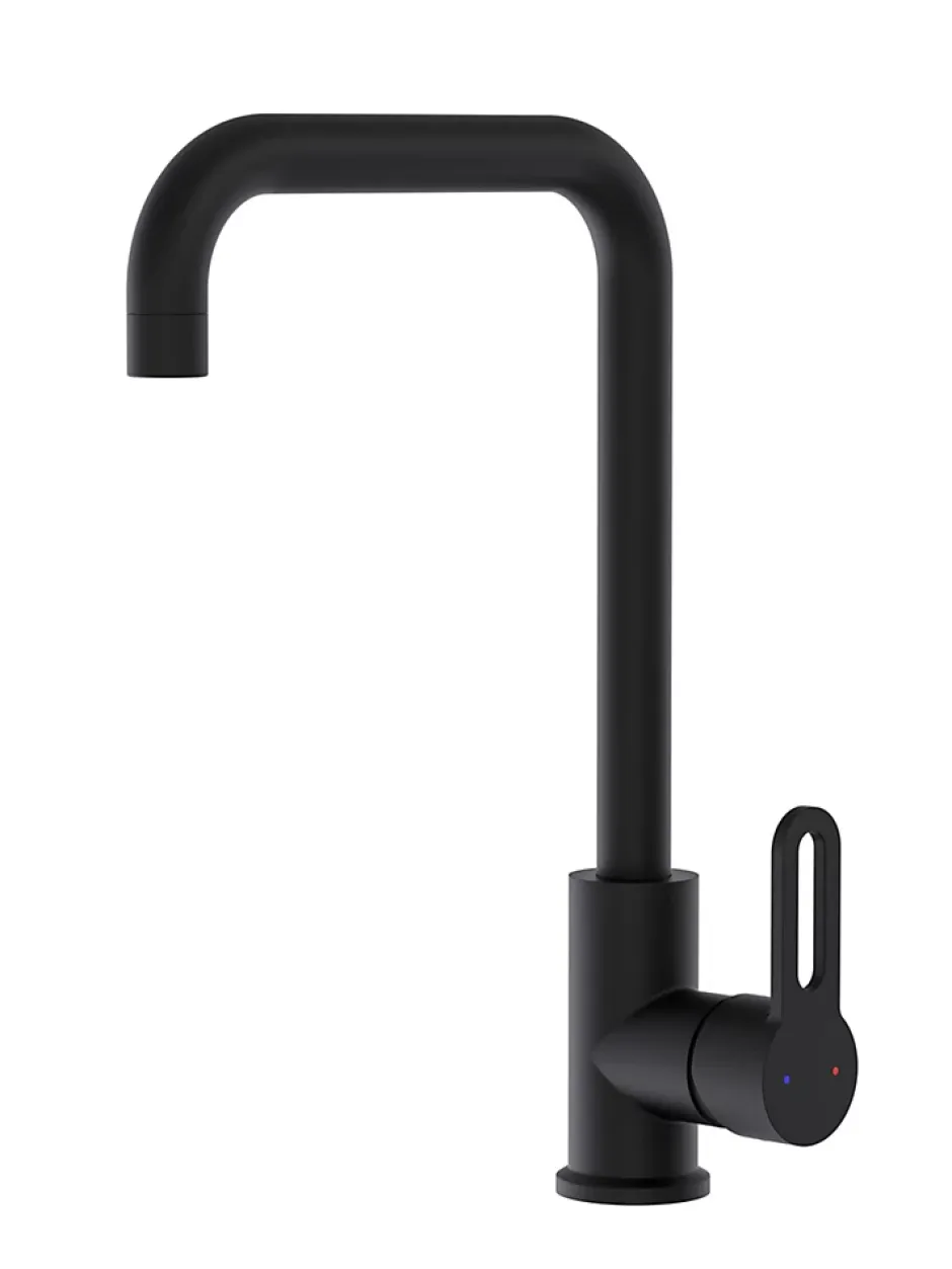 Essebagno Mitigeur de cuisine noir Baltic