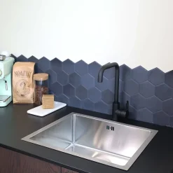 Essebagno Mitigeur de cuisine noir Baltic