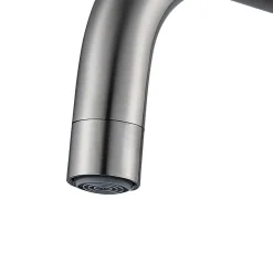 GoodHome Mitigeur de cuisine rabattable nickel brossé Deltana