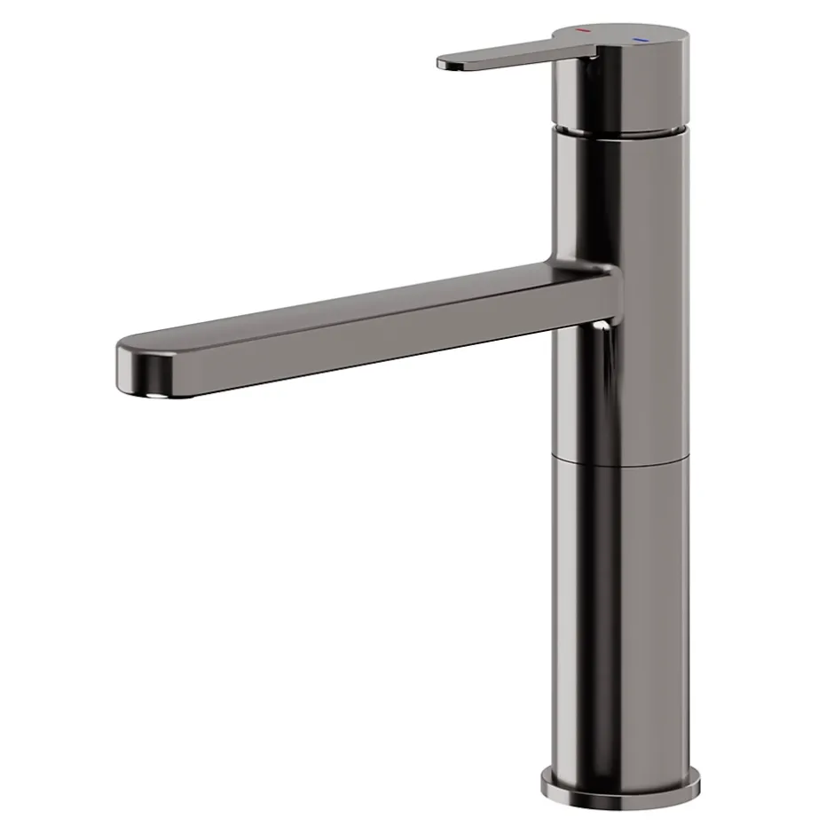 GoodHome Mitigeur de cuisine titanium Phoran