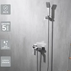 Imex Mitigeur de Douche anti-calcaire Chrome ART BDAR025-5