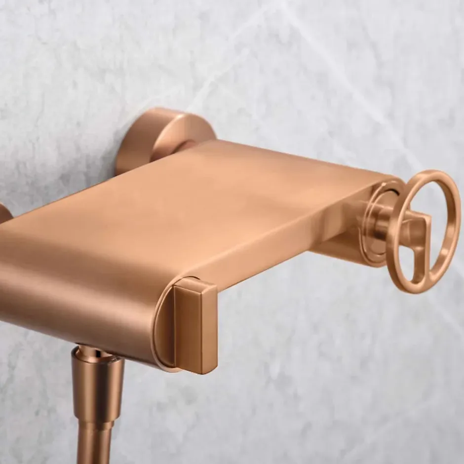 Imex Products Mitigeur de Douche anti-calcaire Or Rose Cuivré IMEX OLIMPO BDC033-5ORC* Robinet De Douche
