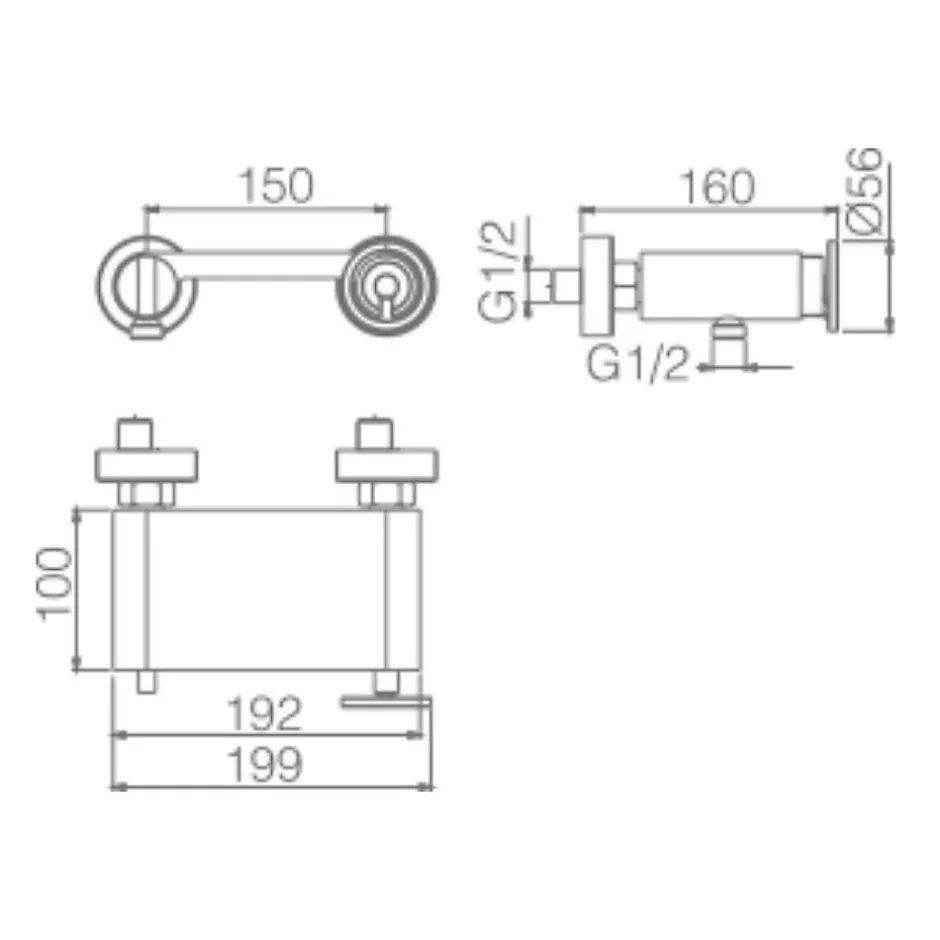 Imex Products Mitigeur de Douche anti-calcaire Or Rose Cuivré IMEX OLIMPO BDC033-5ORC* Robinet De Douche