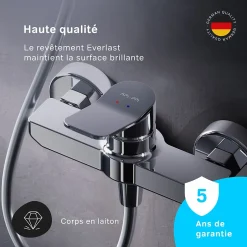 Am.Pm Europe Mitigeur de douche mécanique Robinet Salle de Bain Chromé, FXA20000 X-Joy AM.PM* Robinet De Douche