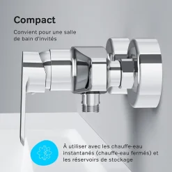 Am.Pm Europe Mitigeur de douche mécanique Robinet de douche Chrome, Flash FNA20000 AM.PM* Robinet De Douche