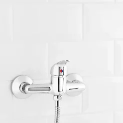 Mitigeur de douche mécanique entraxe 150 mm Arborg en laiton chromé