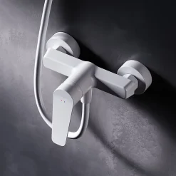 Am.Pm Europe Mitigeur de douche mécanique Robinet Salle de Bain Blanc, FTA20033 Hit AM.PM* Robinet De Douche