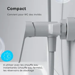 Am.Pm Europe Mitigeur de douche mécanique Robinet Salle de Bain Blanc, FTA20033 Hit AM.PM* Robinet De Douche