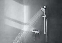 Duravit Mitigeur de douche monocommande Chrome - apparent - 1 sortie - 27,9x10,5x9,8cm - Manhattan* Robinet De Baignoire