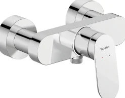 Duravit Mitigeur de douche monocommande Chrome - apparent - 1 sortie - 21,6x16,5x11,3 - Wave