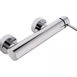 Sanindusa Mitigeur de douche mural contemporain mode Éco Icone Éco chromé livré avec raccords excentrés et rosaces de finition* Robinet De Douche