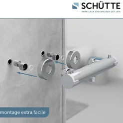 Schütte Mitigeur de douche thermostatique LONDON chromé* Robinet De Baignoire