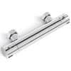 Lomazoo Mitigeur de douche thermostatique chromé - Entraxe 15 cm - avec bouton de sécurité 38C* Robinet De Douche