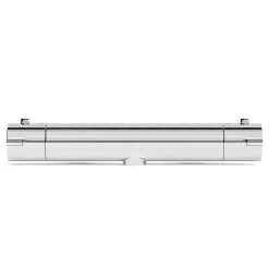 Lomazoo Mitigeur de douche thermostatique chromé - Entraxe 15 cm - avec bouton de sécurité 38C* Robinet De Douche