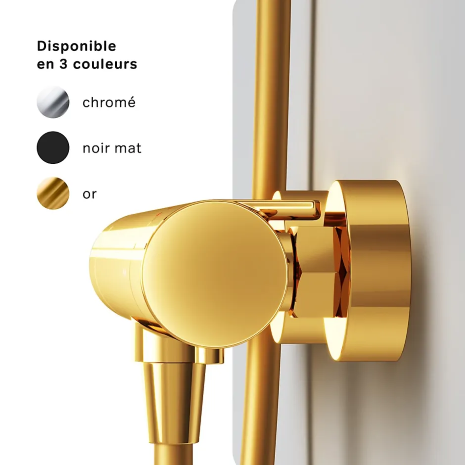 Am.Pm Europe Mitigeur de douche thermostatique Robinet salle de bain, Doré FXA40099 X-Joy AM.PM