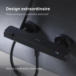 Am.Pm Europe Mitigeur de douche thermostatique Robinet salle de bain, Noir FNA40022 Flash AM.PM* Robinet De Douche