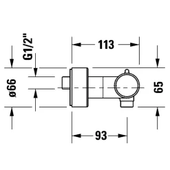 Duravit Mitigeur de douche thermostatique 1000 bronze brossé