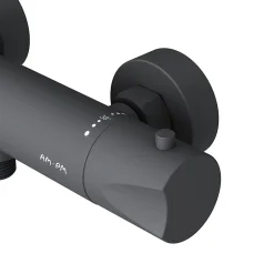 Am.Pm Europe Mitigeur de douche thermostatique Robinet salle de bain, Noir FTA40022 Hit AM.PM