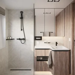 Hansgrohe Mitigeur de douche thermostatique noir Ecostat E