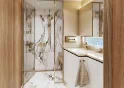 Hansgrohe Mitigeur de douche thermostatique doré poli, Ecostat Comfort* Robinet De Douche