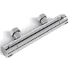 Lomazoo Mitigeur de douche thermostatique chromé - Entraxe 12 cm - avec bouton de sécurité 38C