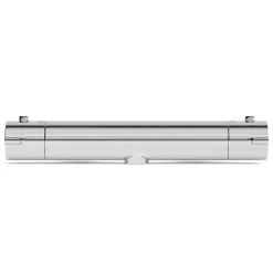 Lomazoo Mitigeur de douche thermostatique chromé - Entraxe 12 cm - avec bouton de sécurité 38C